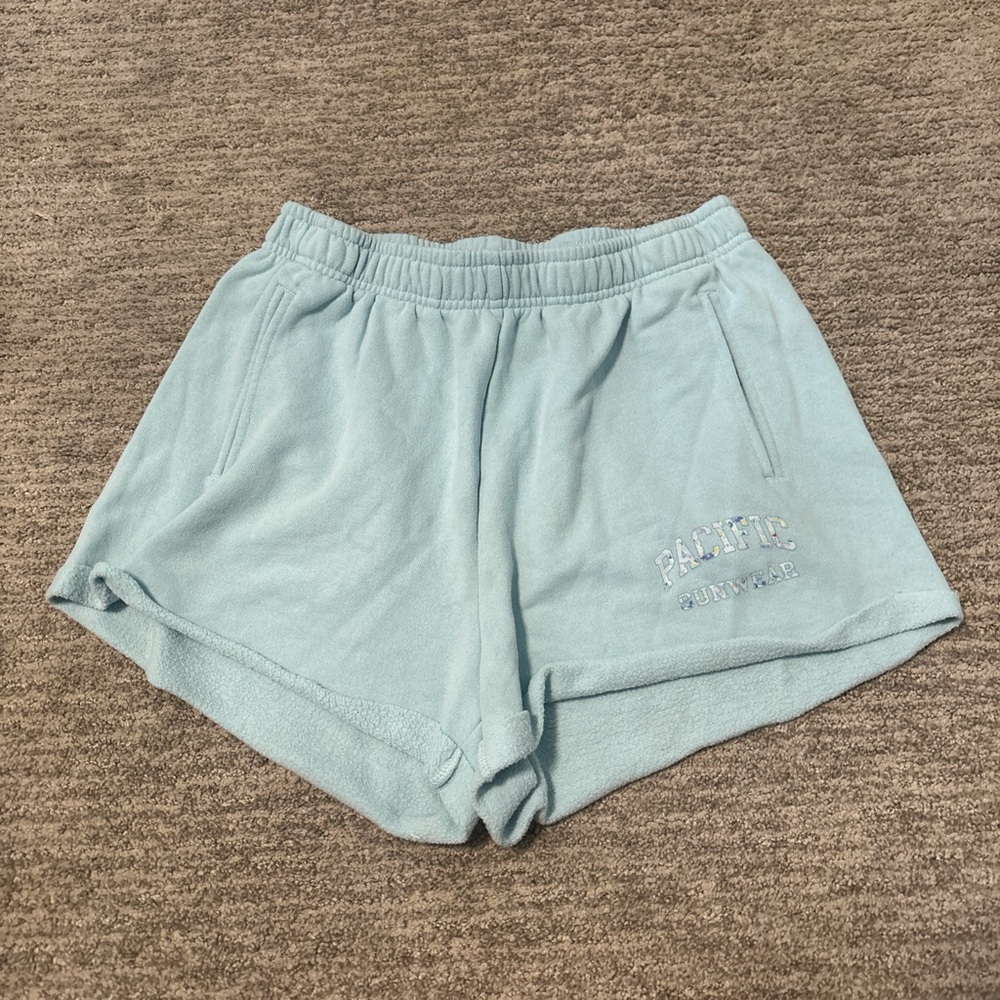 PacSun Blue Athletic Shorts Lightweight Elastic Waistband